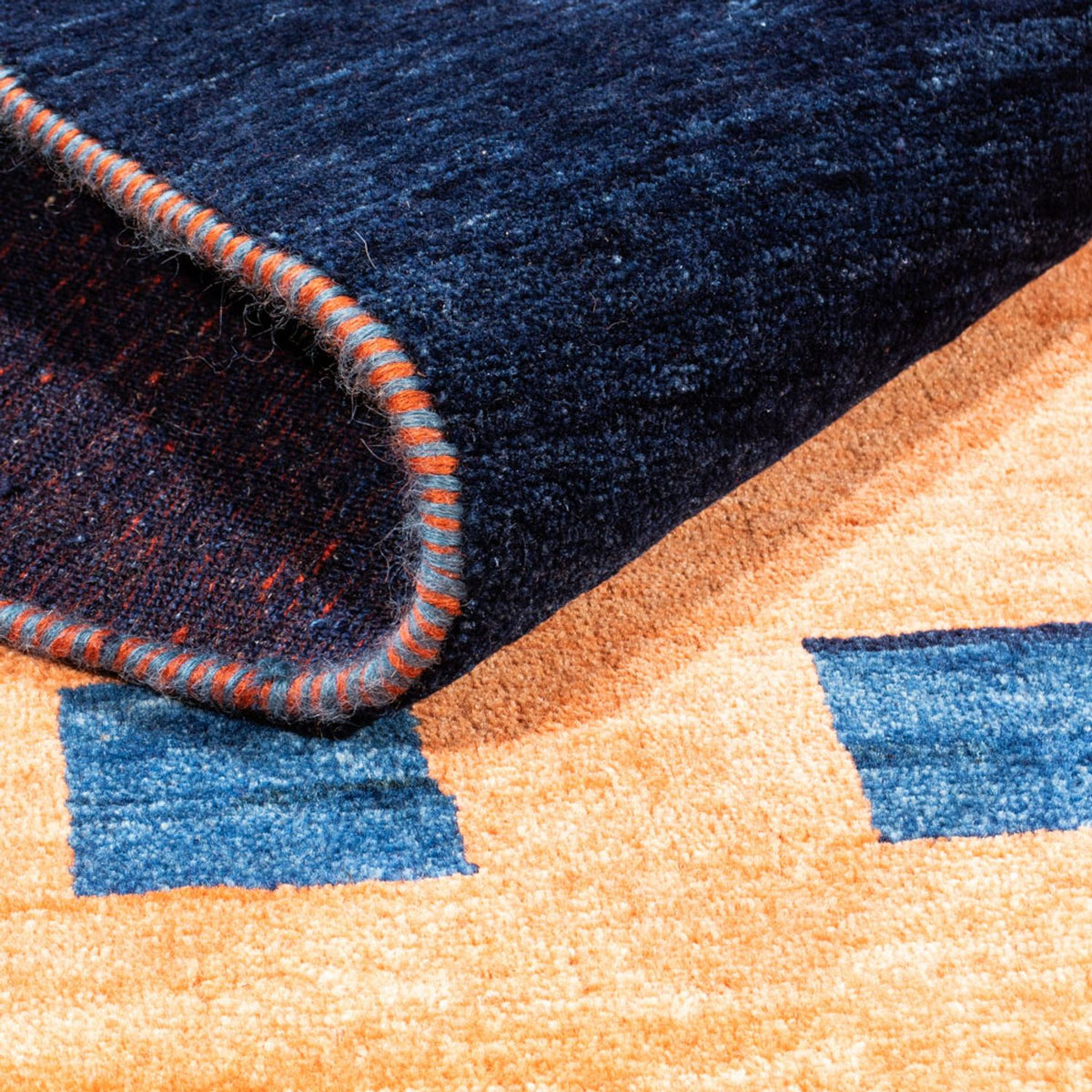 Gabbeh-matta - persisk - 200 x 150 cm - guld