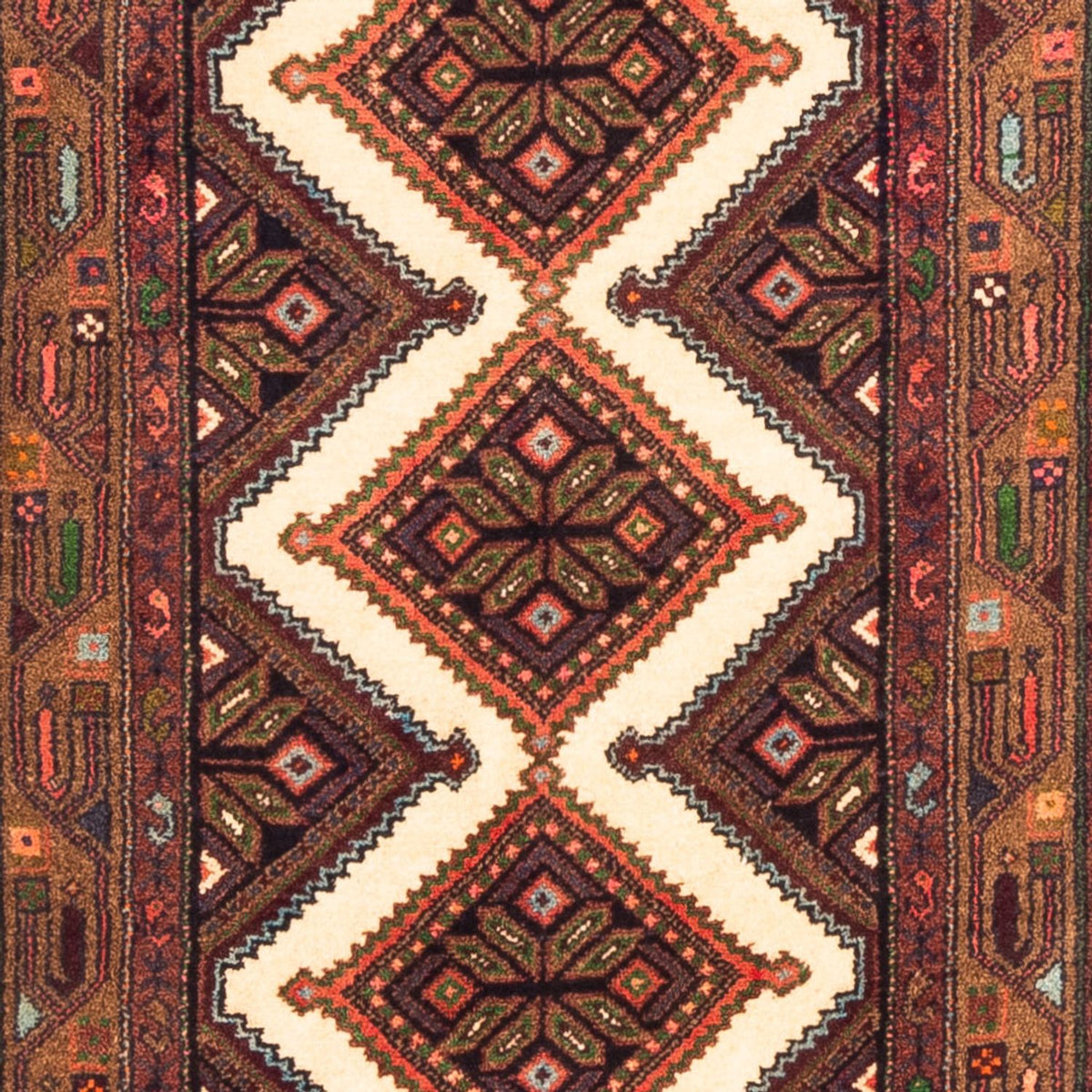 Runner Persisk matta - Nomadic - 307 x 82 cm - grädde