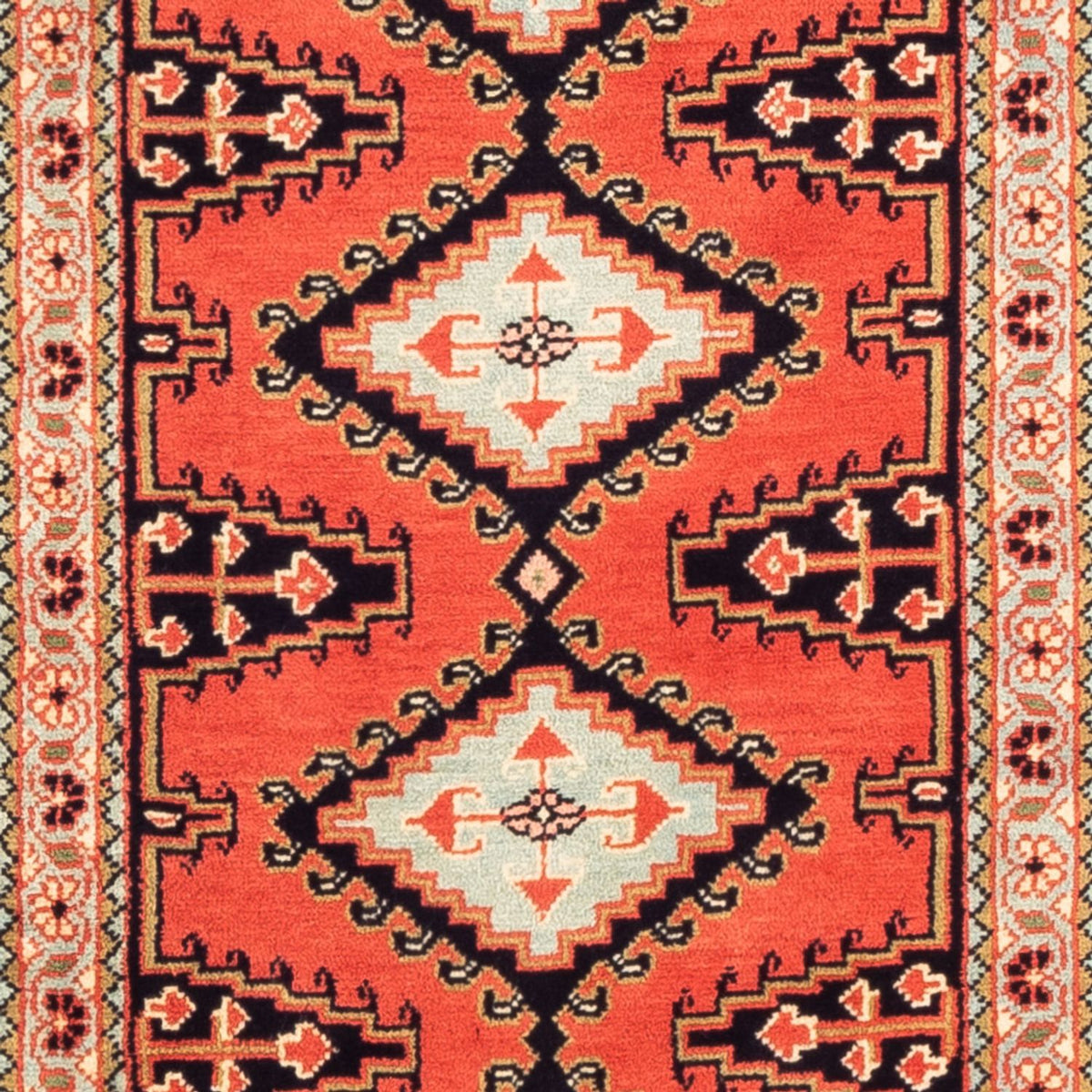 Runner Kelim Carpet - orientalisk matta - 310 x 75 cm - röd
