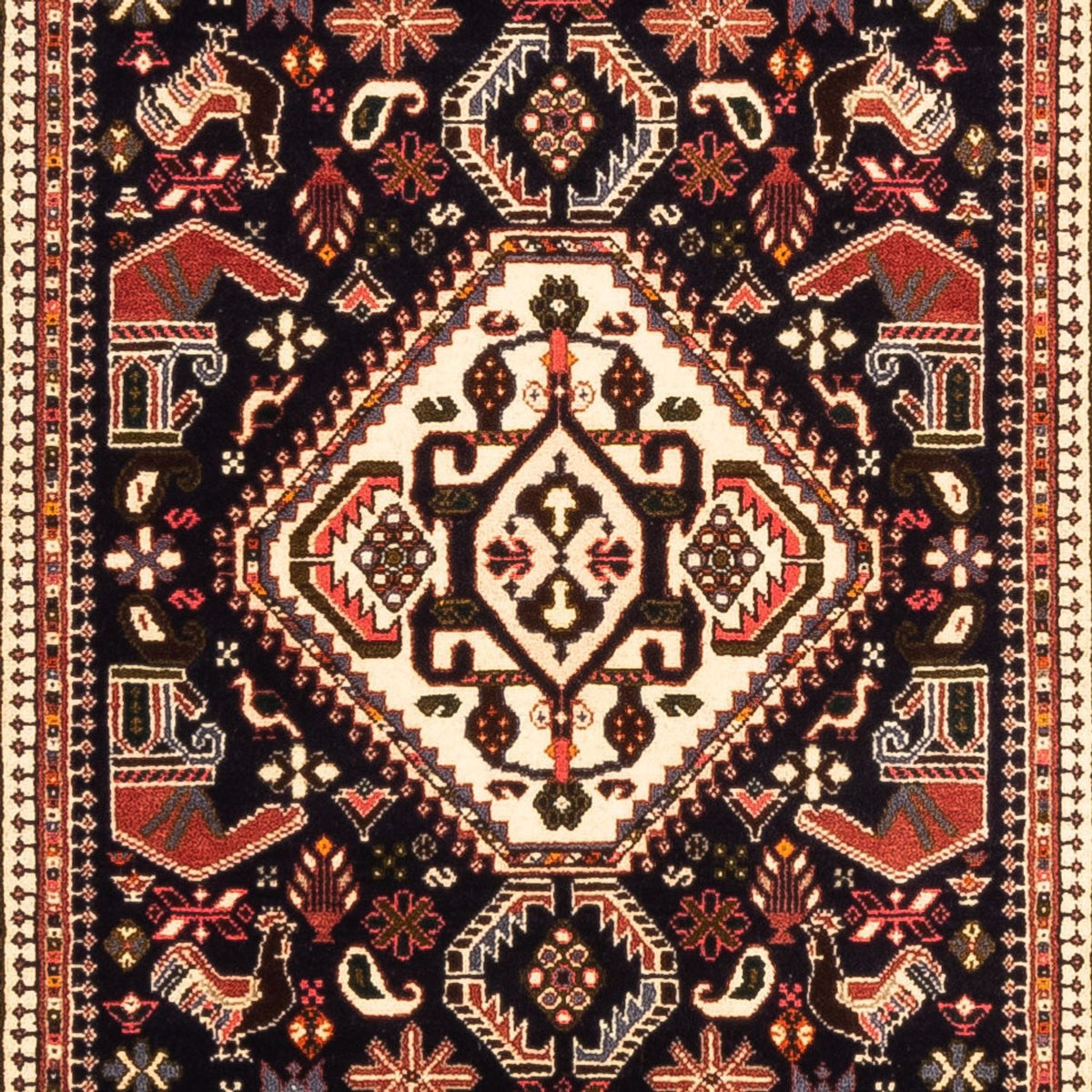 Runner Persisk matta - Nomadic - 253 x 82 cm - mörkblå