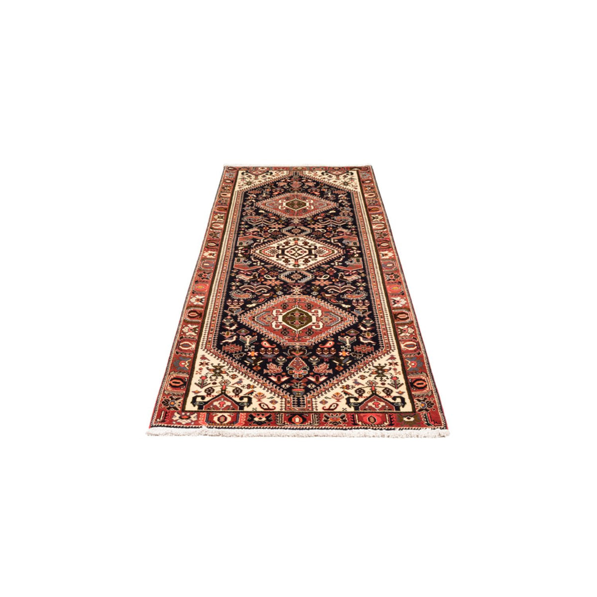 Runner Persisk matta - Nomadic - 253 x 82 cm - mörkblå