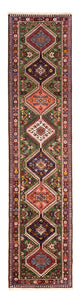 Runner Persisk matta - Nomadic - 283 x 74 cm - grön