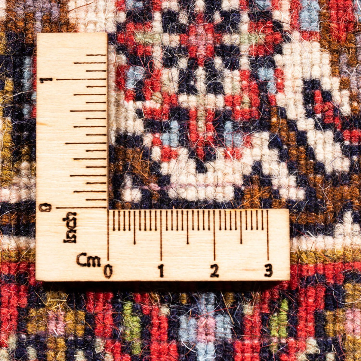 Persisk matta - Bijar - Royal - 110 x 67 cm - röd