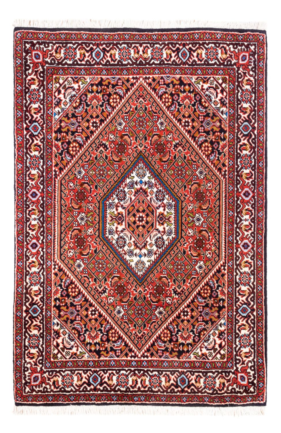 Persisk matta - Bijar - Royal - 104 x 72 cm - röd