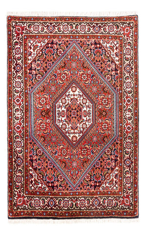 Persisk matta - Bijar - Royal - 102 x 72 cm - röd