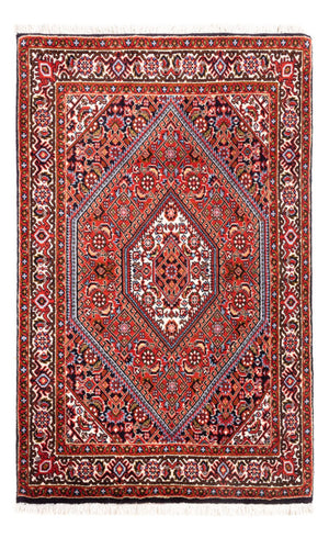 Persisk matta - Bijar - Royal - 105 x 70 cm - röd