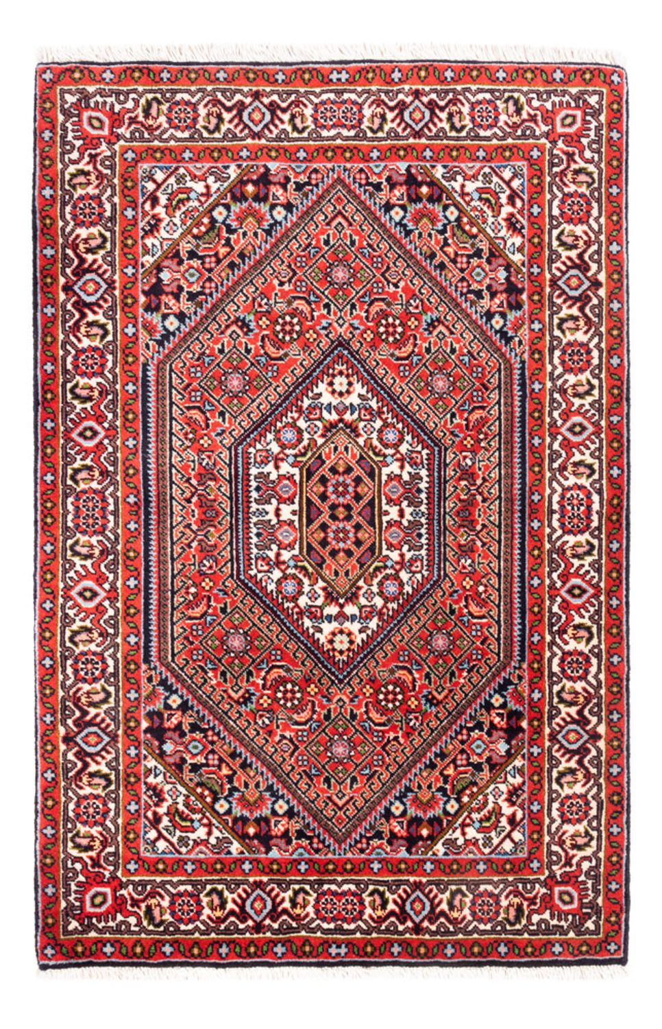 Persisk matta - Bijar - Royal - 103 x 70 cm - röd