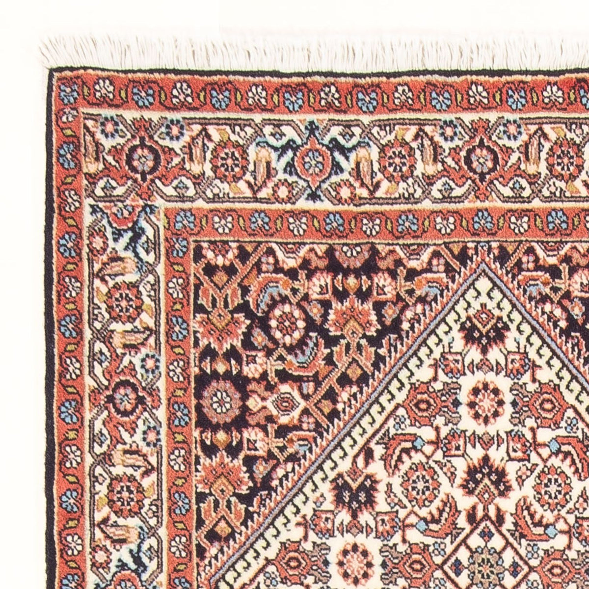 Persisk matta - Bijar - Royal - 161 x 85 cm - grädde