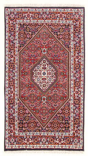 Persisk matta - Bijar - Royal - 138 x 83 cm - röd
