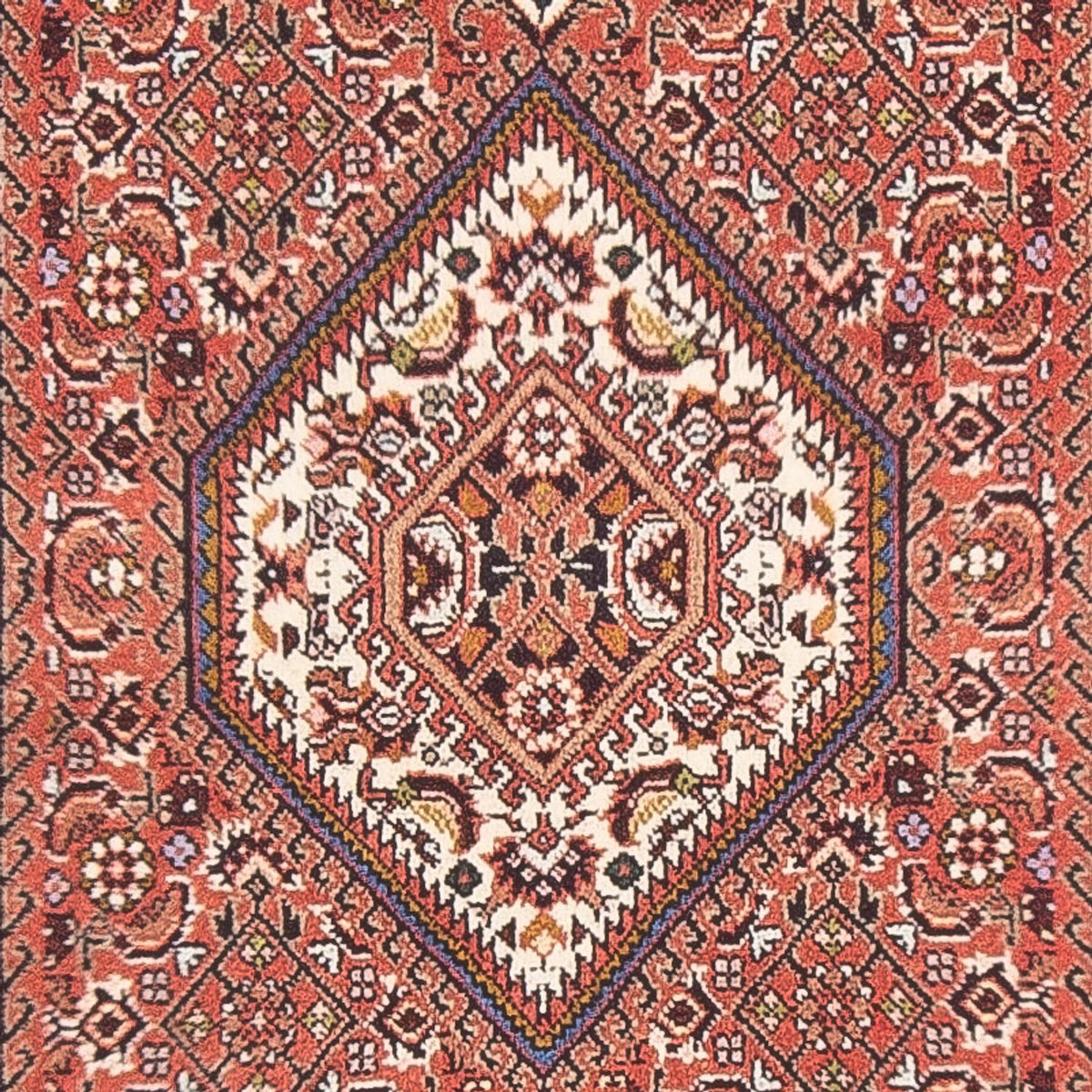Persisk matta - Bijar - Royal - 140 x 83 cm - röd