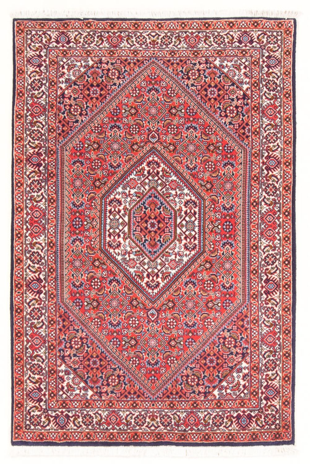 Persisk matta - Bijar - Royal - 130 x 86 cm - röd
