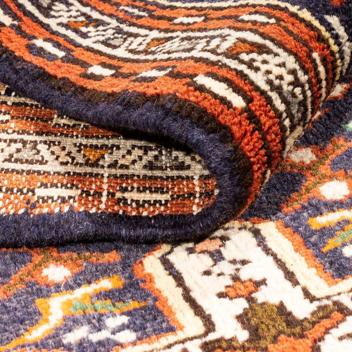 Persisk matta - Nomadic - 146 x 70 cm - mörkblå