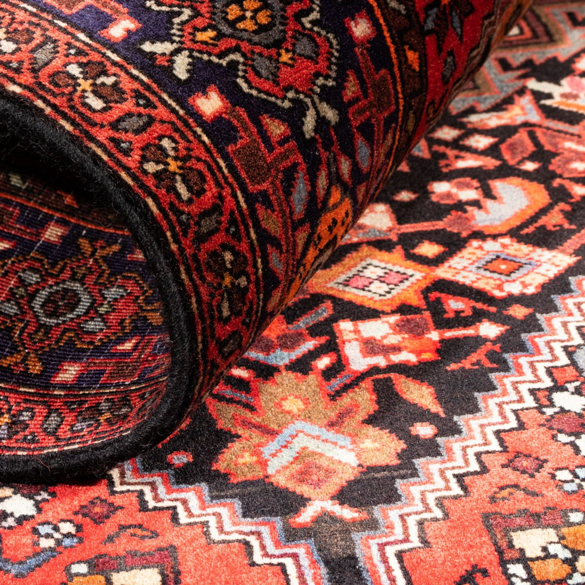 Persisk matta - Nomadic - 157 x 106 cm - mörkblå