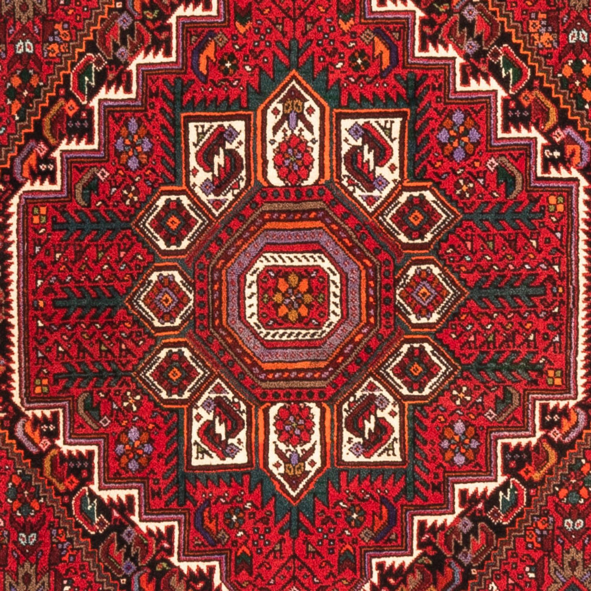 Persisk matta - Nomadic - 150 x 105 cm - röd