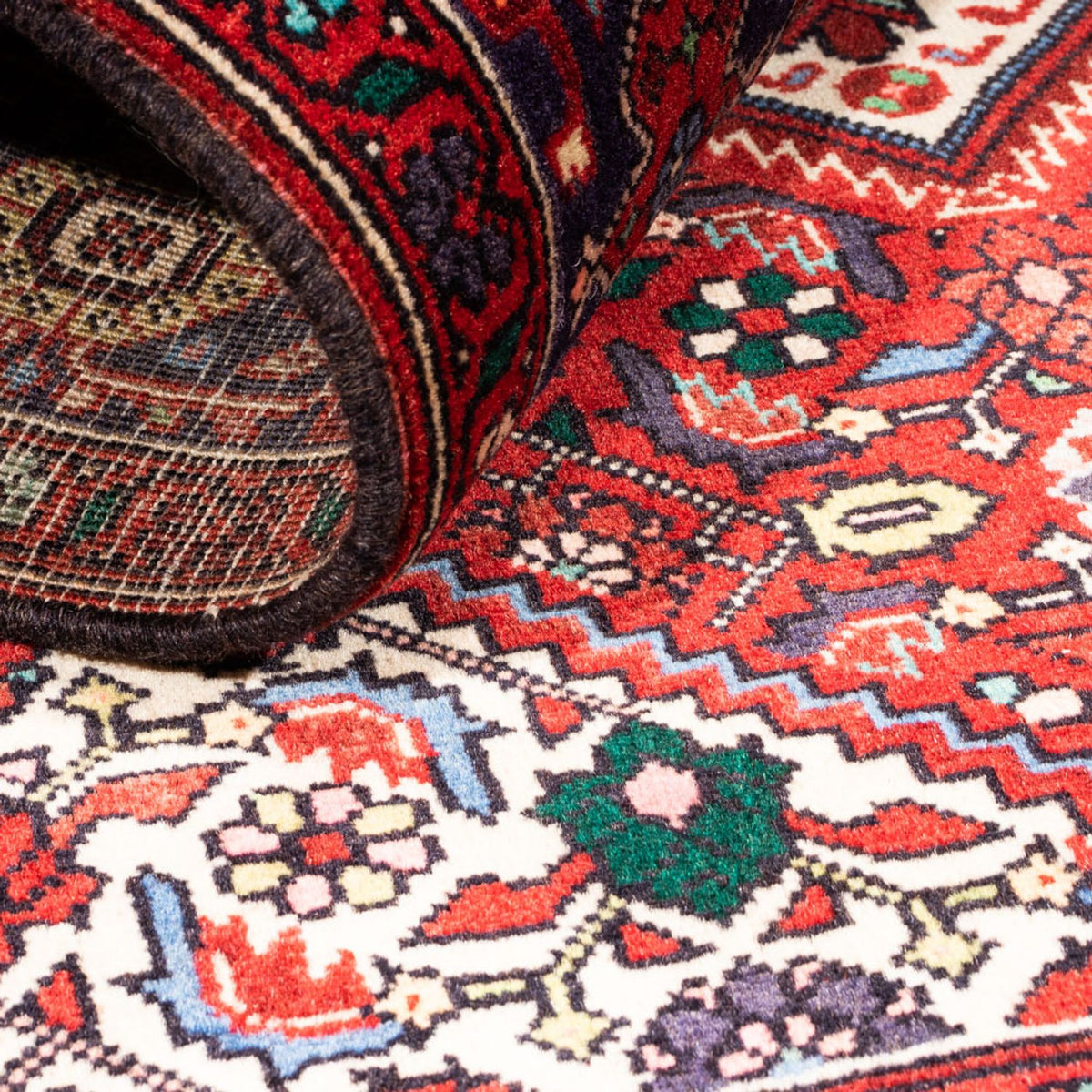 Persisk matta - Nomadic - 144 x 110 cm - röd