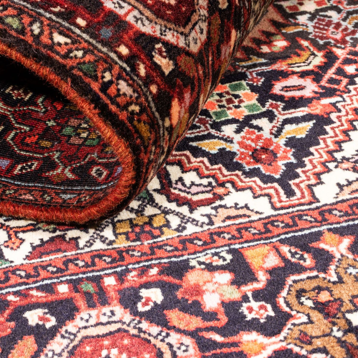 Persisk matta - Nomadic - 155 x 106 cm - grädde