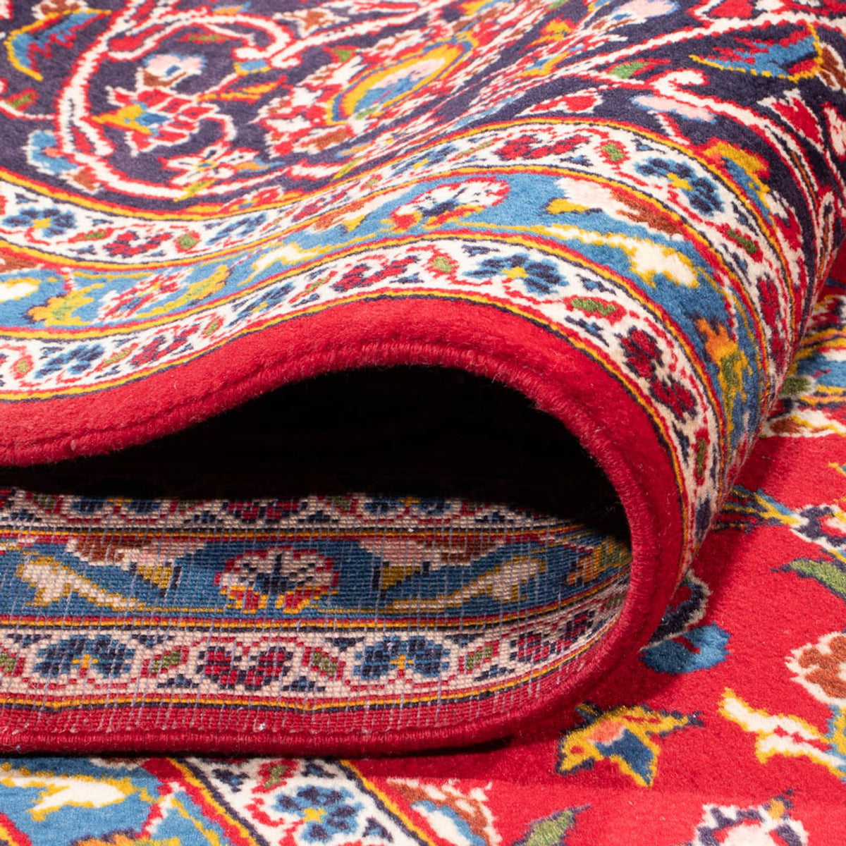 Persiska mattor - Keshan kvadrat  - 254 x 246 cm - röd