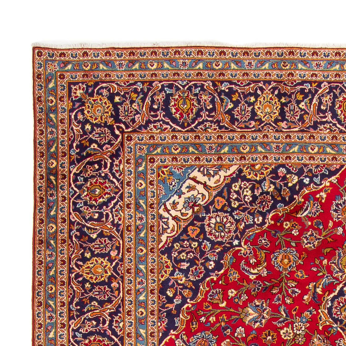 Persiska mattor - Keshan - 343 x 242 cm - röd