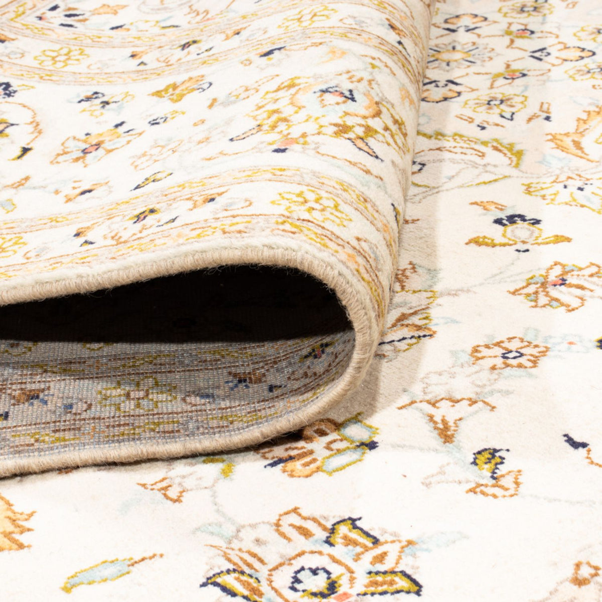 Persiska mattor - Keshan - 344 x 243 cm - grädde