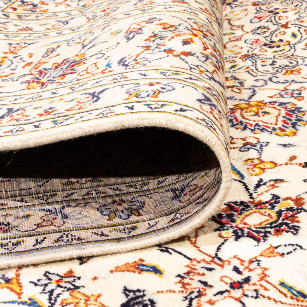 Persiska mattor - Keshan - 347 x 243 cm - grädde