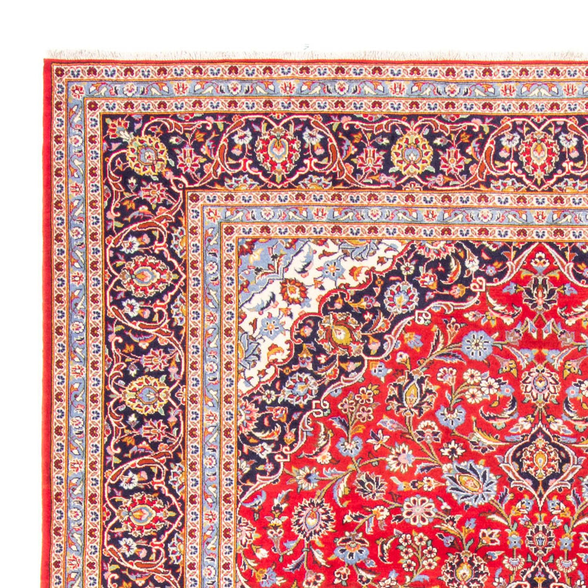 Persiska mattor - Keshan - 349 x 247 cm - röd