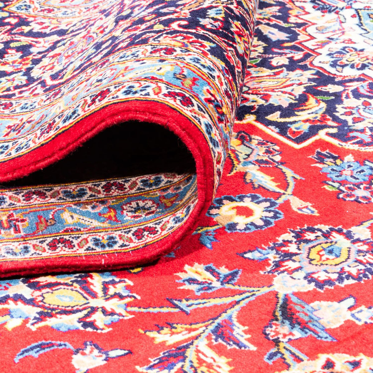 Persiska mattor - Keshan - 346 x 257 cm - röd