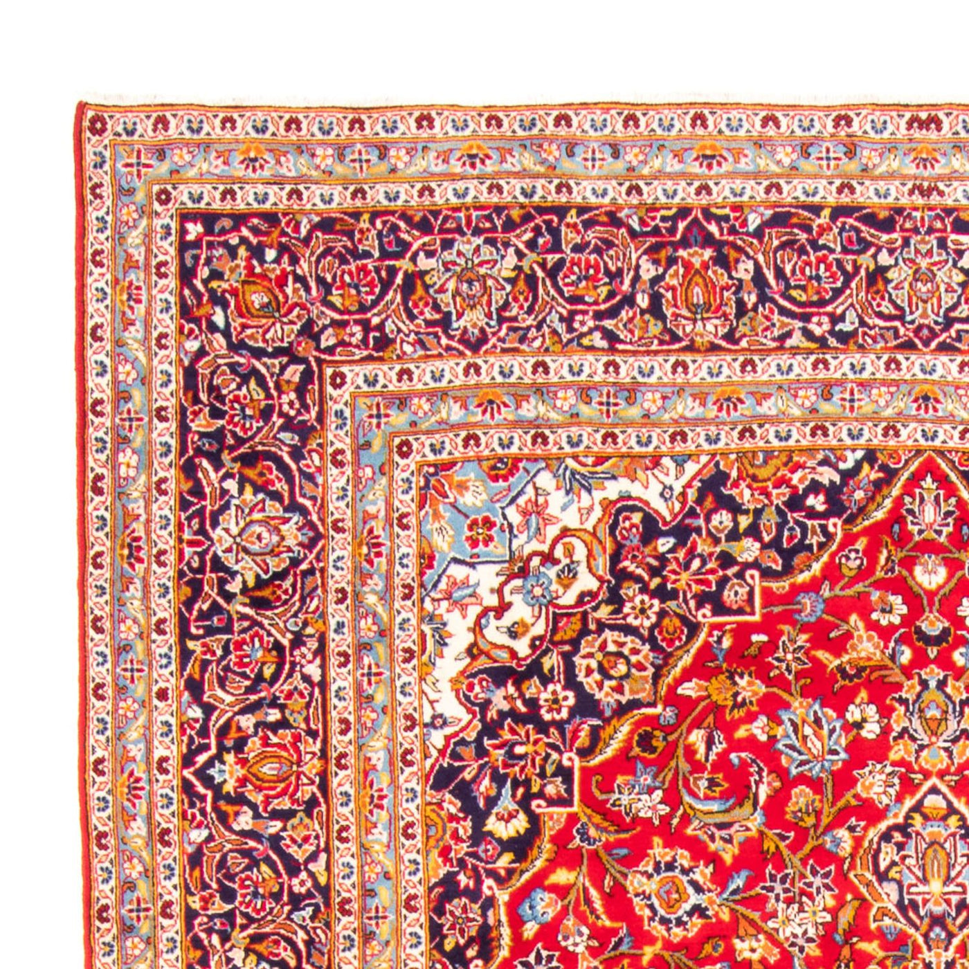 Persiska mattor - Keshan - 374 x 240 cm - röd