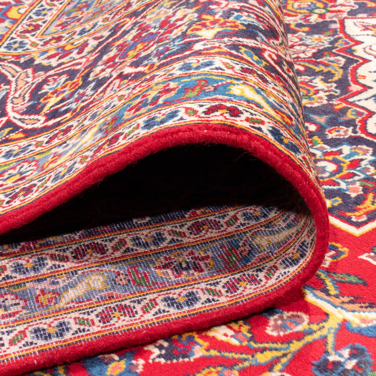 Persiska mattor - Keshan - 372 x 248 cm - röd