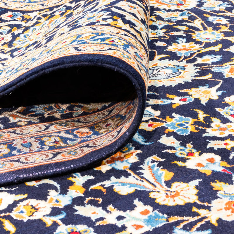 Persiska mattor - Keshan - 369 x 267 cm - mörkblå