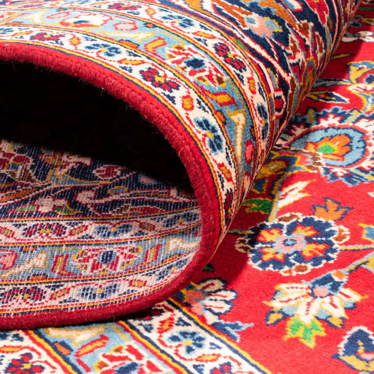 Persiska mattor - Keshan - 377 x 269 cm - röd