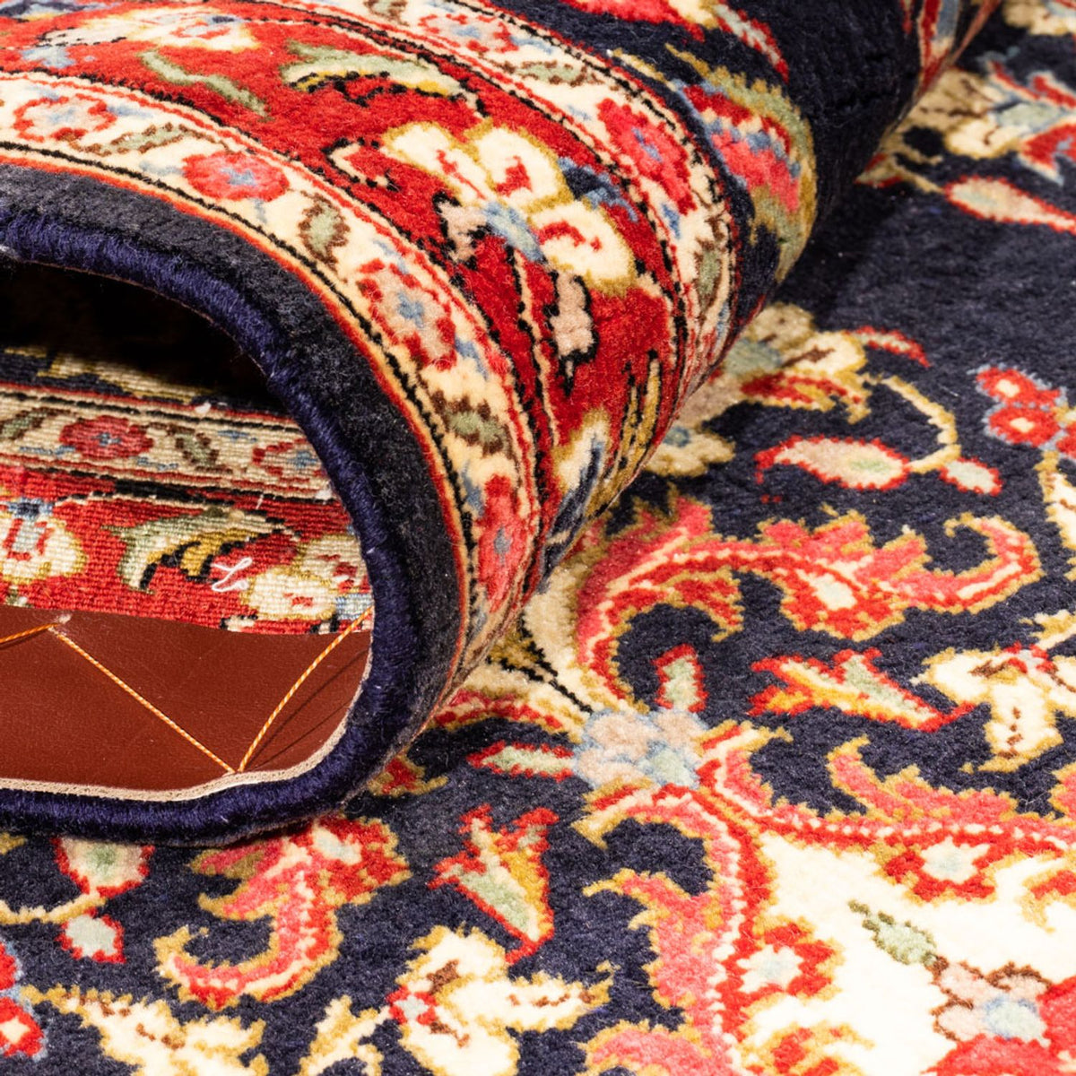 Runner Persisk matta - Ghom - 217 x 63 cm - mörkblå