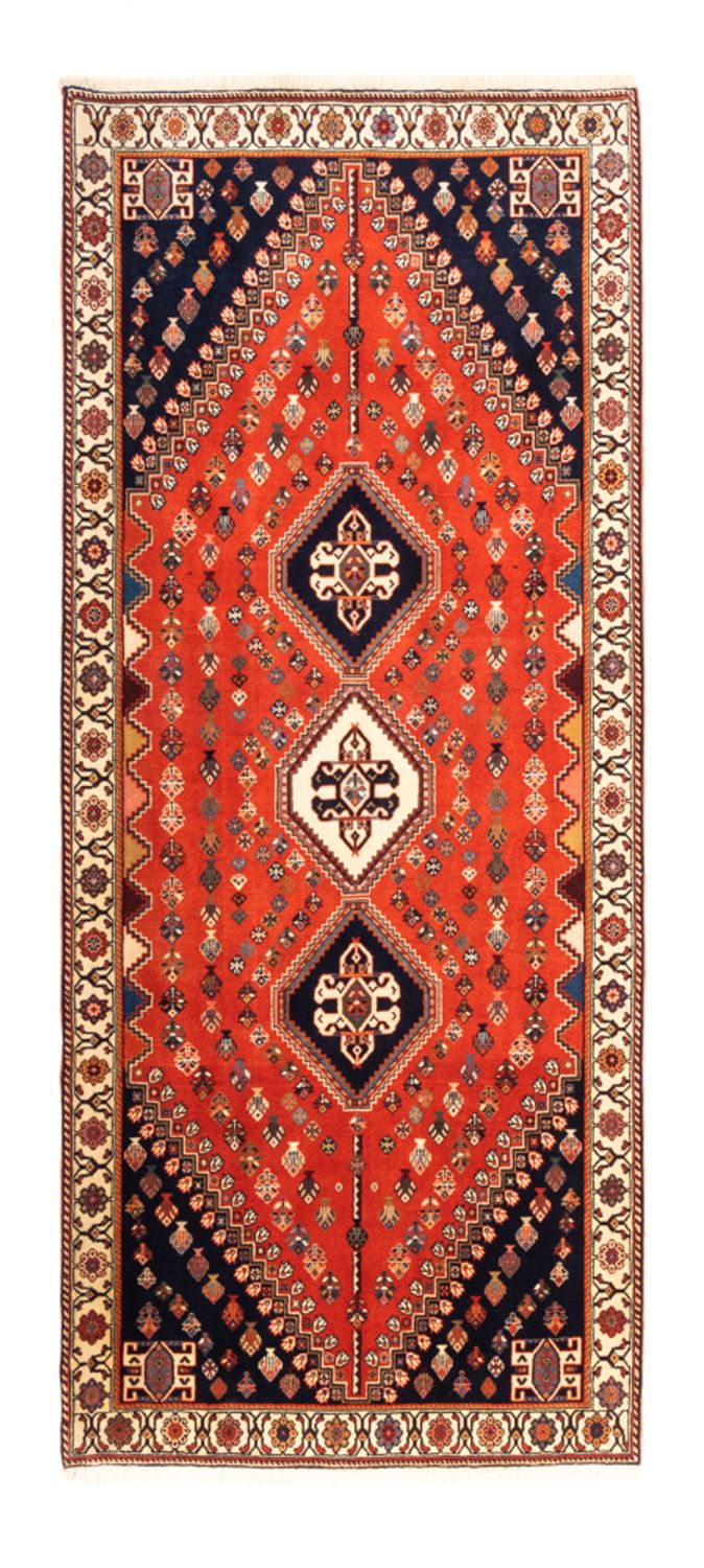 Runner Gabbeh-matta - Kashkuli Persiska - 200 x 85 cm - röd