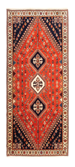 Runner Gabbeh-matta - Kashkuli Persiska - 200 x 85 cm - röd