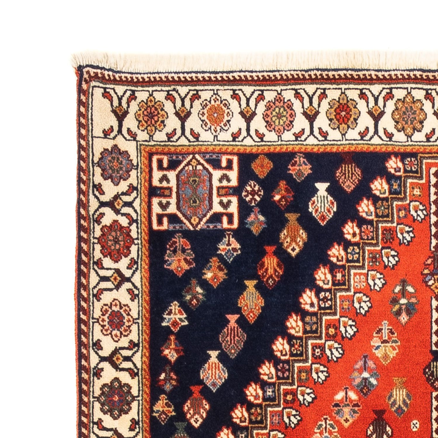 Runner Gabbeh-matta - Kashkuli Persiska - 200 x 85 cm - röd