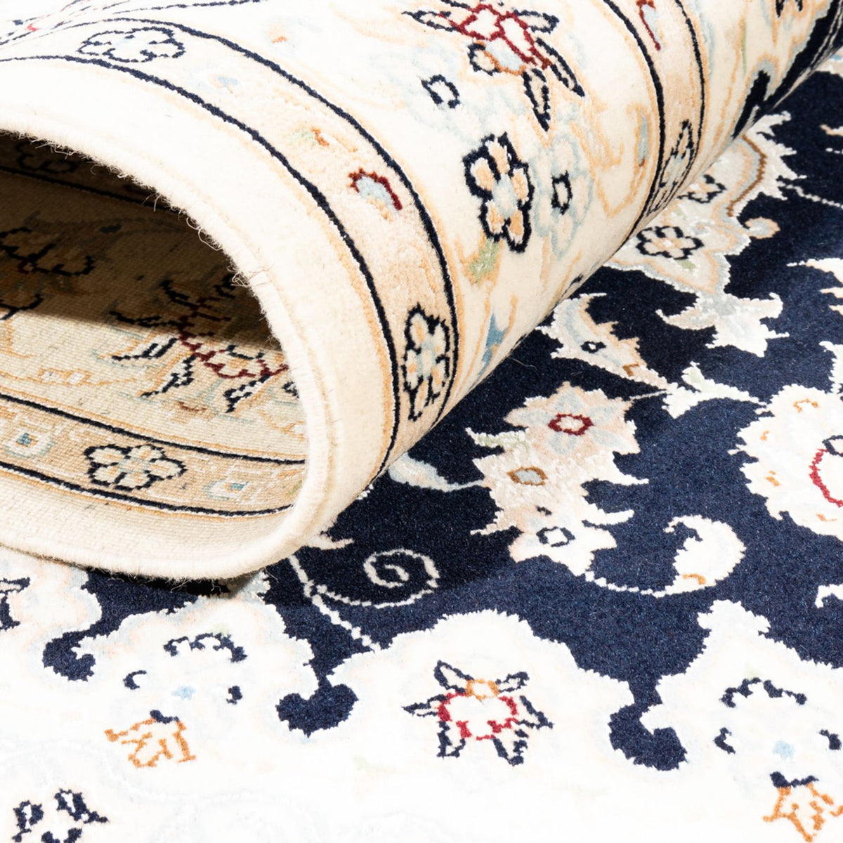 Persisk matta - Nain - Premium - 183 x 119 cm - mörkblå