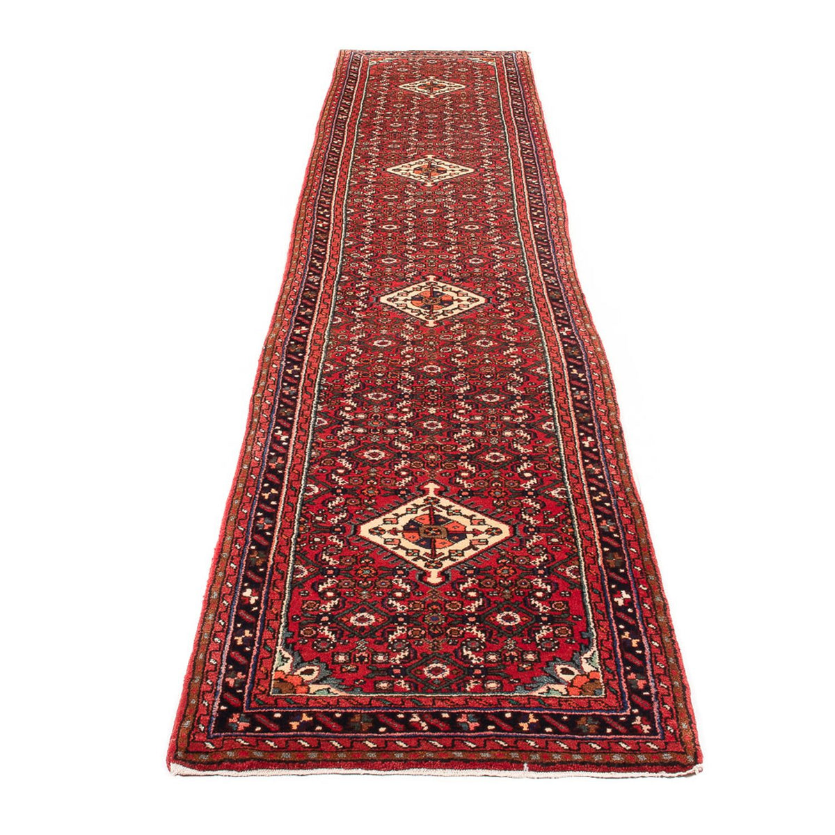 Runner Persisk matta - Nomadic - 400 x 80 cm - mörkblå