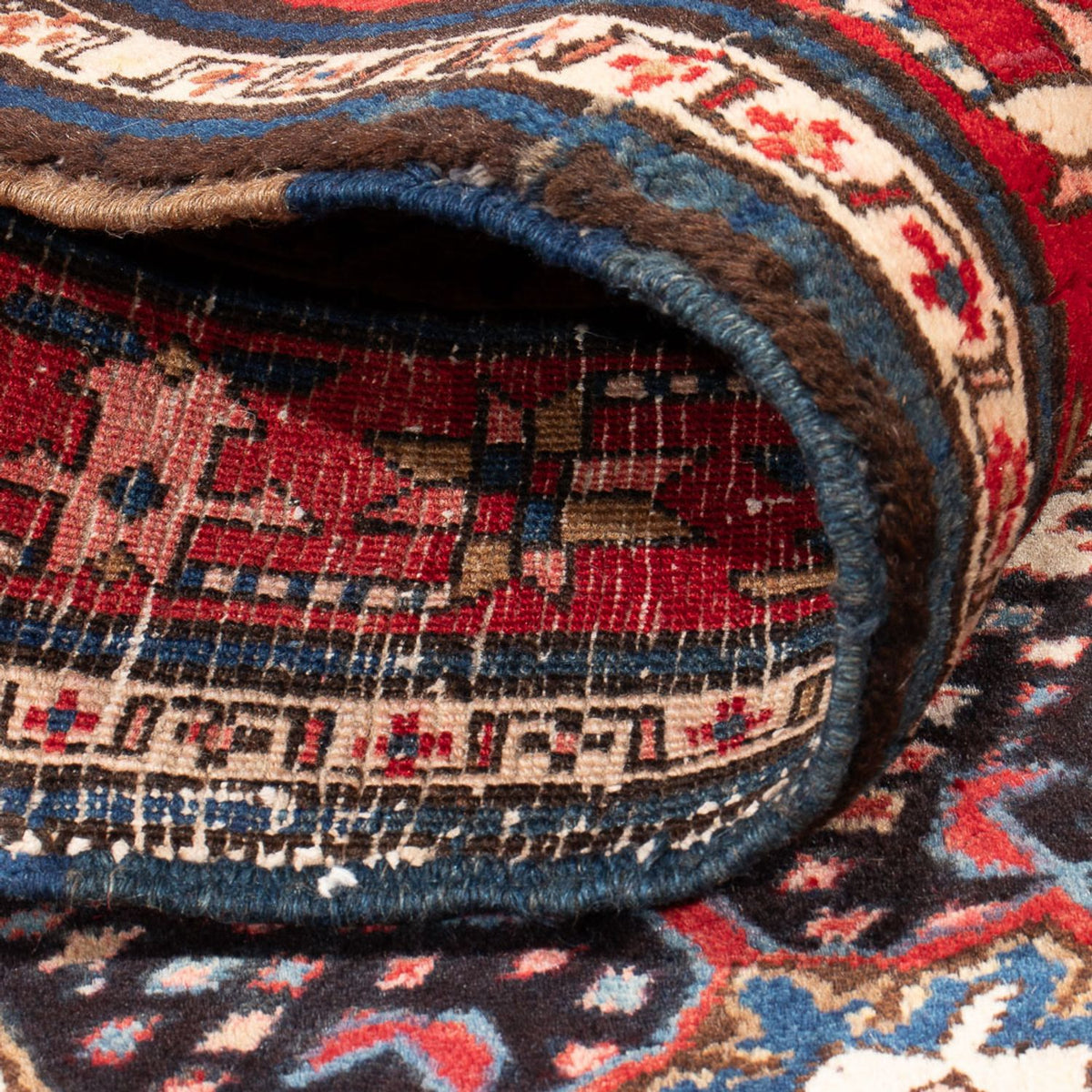 Runner Persisk matta - Nomadic - 382 x 107 cm - mörkblå