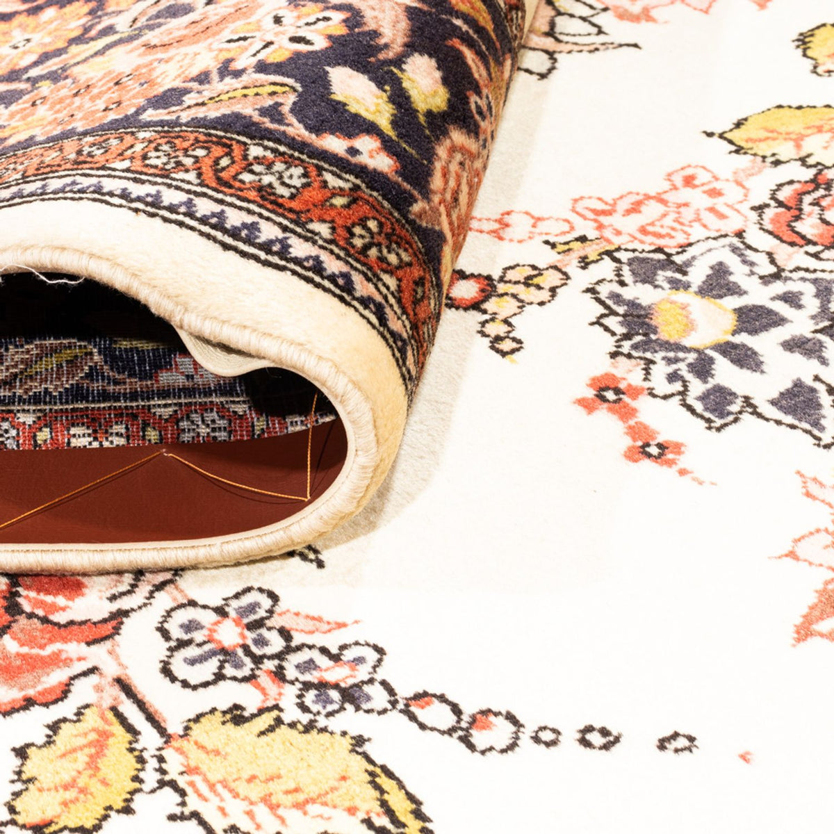 Persisk matta - Ghom - 258 x 166 cm - grädde