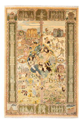 Persisk matta - Tabriz - Royal - 263 x 175 cm - flerfärgad