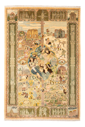 Persisk matta - Tabriz - Royal - 263 x 175 cm - flerfärgad