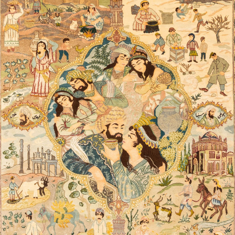 Persisk matta - Tabriz - Royal - 263 x 175 cm - flerfärgad