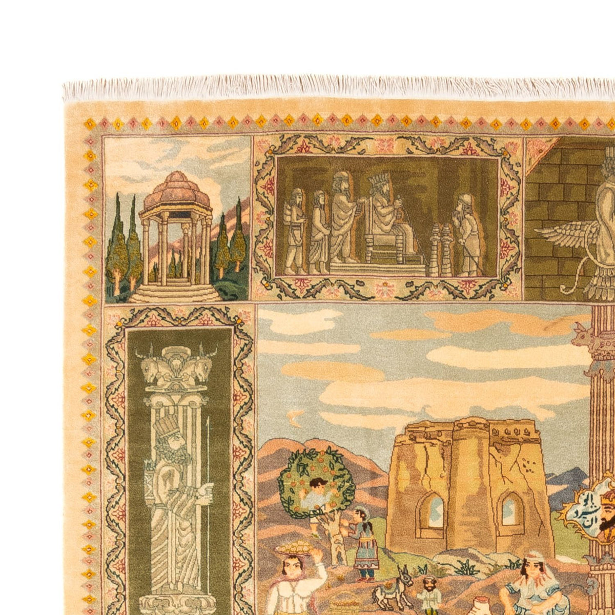 Persisk matta - Tabriz - Royal - 263 x 175 cm - flerfärgad