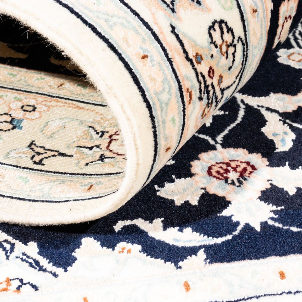 Persisk matta - Nain - Premium - 159 x 105 cm - mörkblå