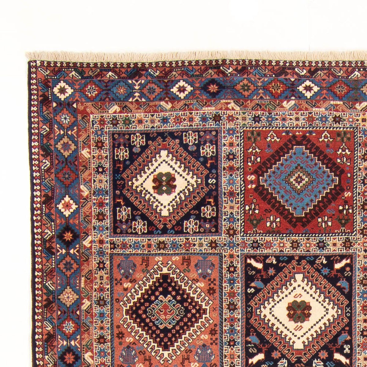 Yalameh Mattan 198x285cm - Persisk matta - flerfärgad
