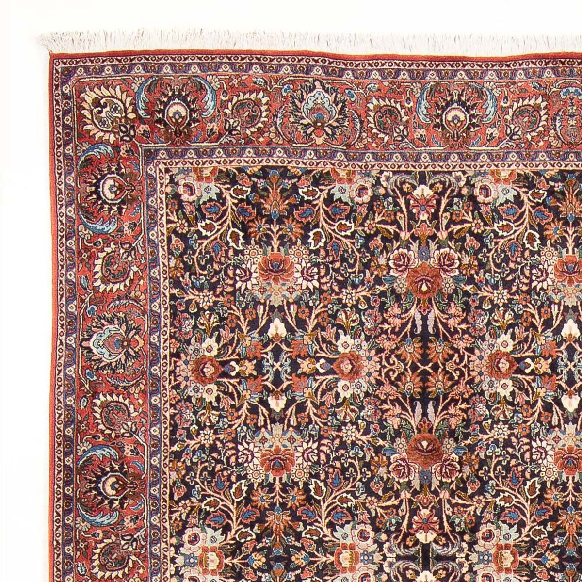 Persisk matta - Bijar - 305 x 200 cm - mörkblå