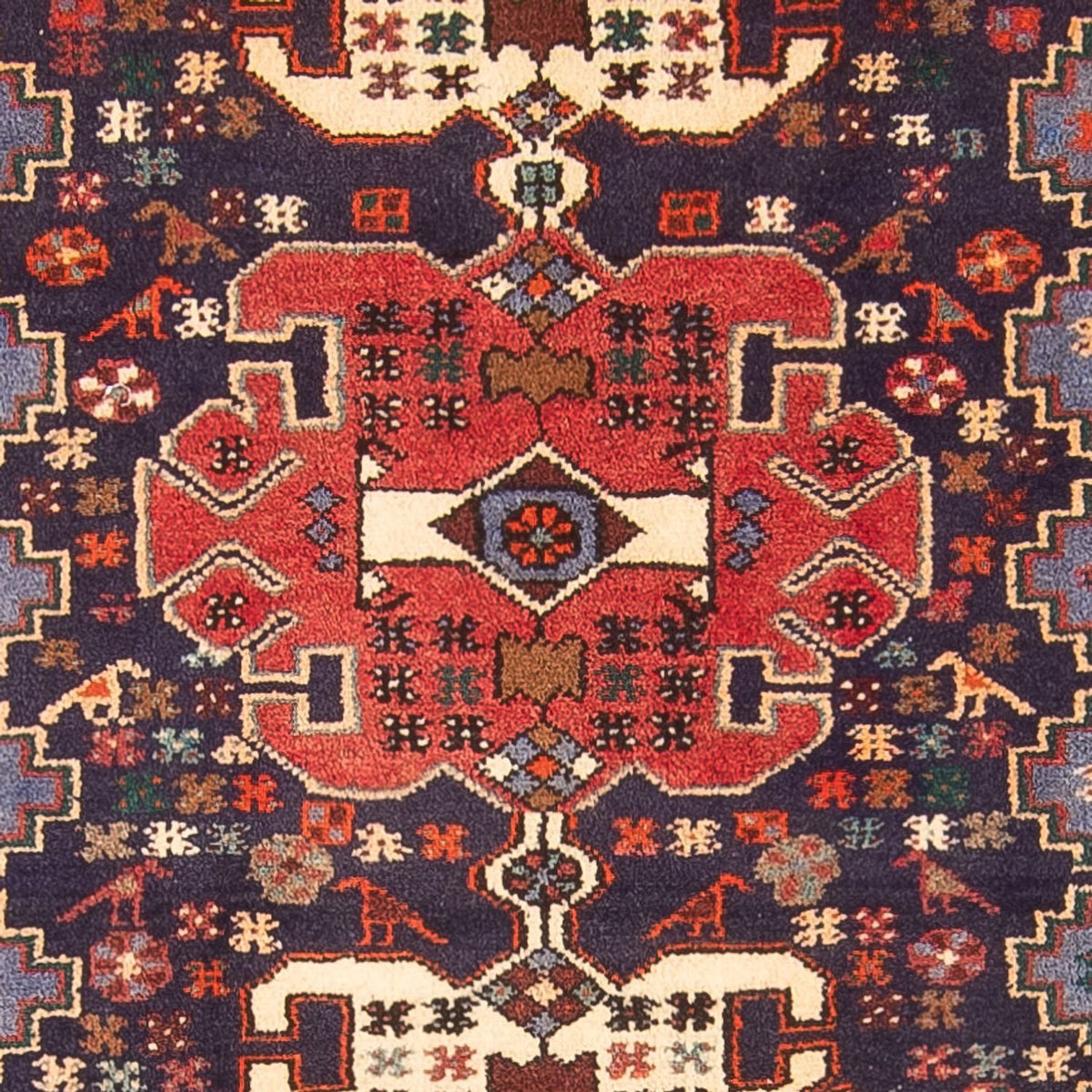 Runner Persisk matta - Nomadic - 390 x 103 cm - mörkblå