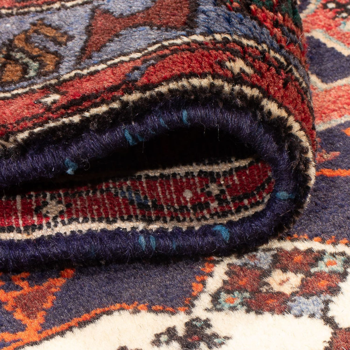 Runner Persisk matta - Nomadic - 390 x 103 cm - mörkblå