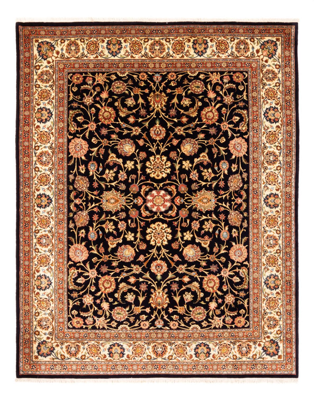 Persisk matta - Classic - 273 x 215 cm - mörkblå