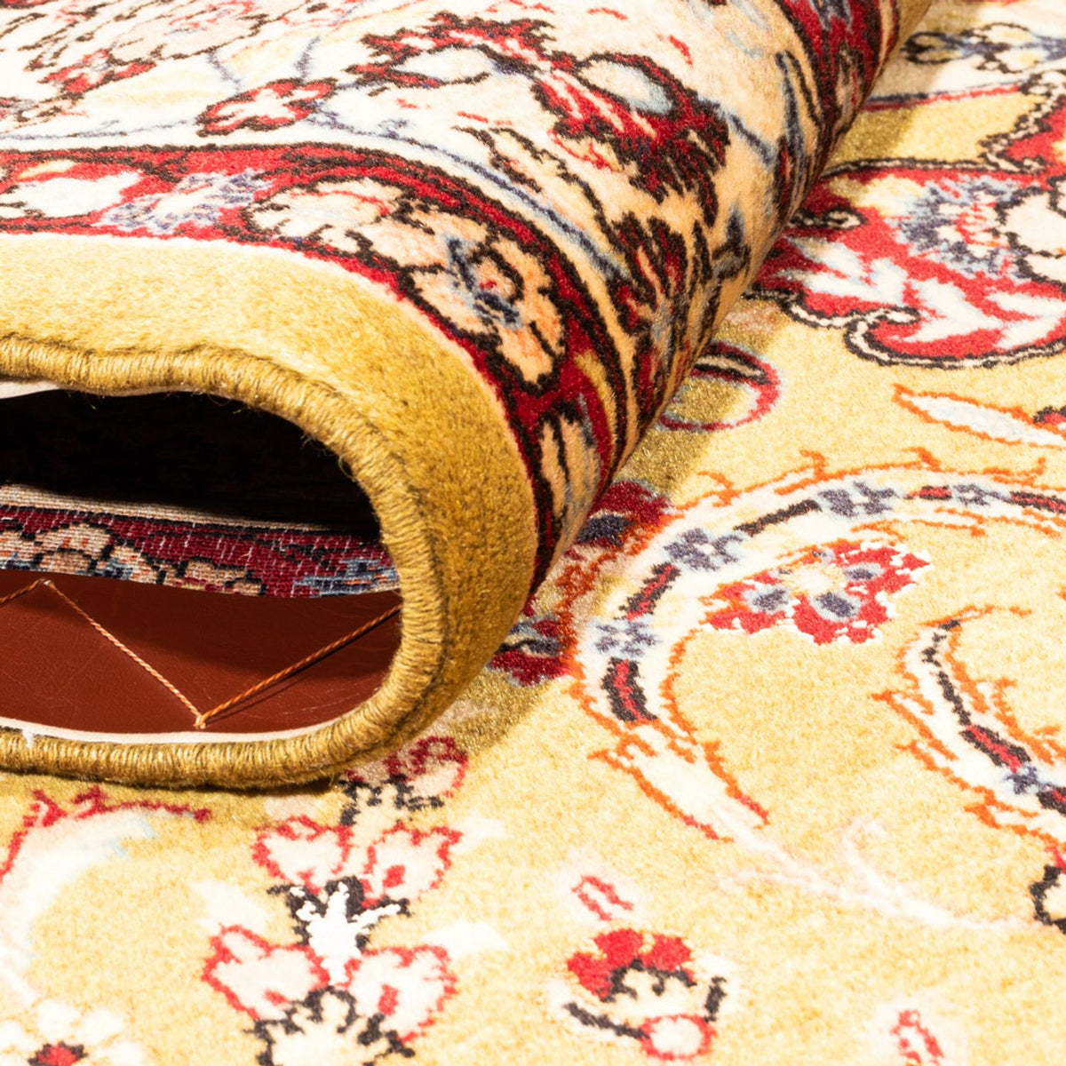 Persisk matta - Ghom - 228 x 162 cm - kamel