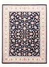 Tabriz - 50 Raj Mattan 147x203cm - Persisk matta - Rektangulär / Mörkblå / 147 x 203 cm Rektangulär